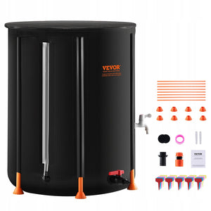 VEVOR FOLDABLE RAIN BARREL 250L PORTABLE STRONG 1000D PVC STABLE