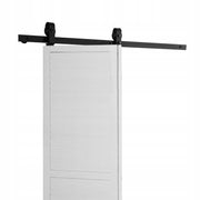VEVOR 132 cm Heavy Duty Sliding Barn Door Hardware Kit Black
