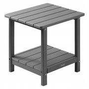 VEVOR HDPE Outdoor Side Table 45x38x44 cm Sturdy Grey