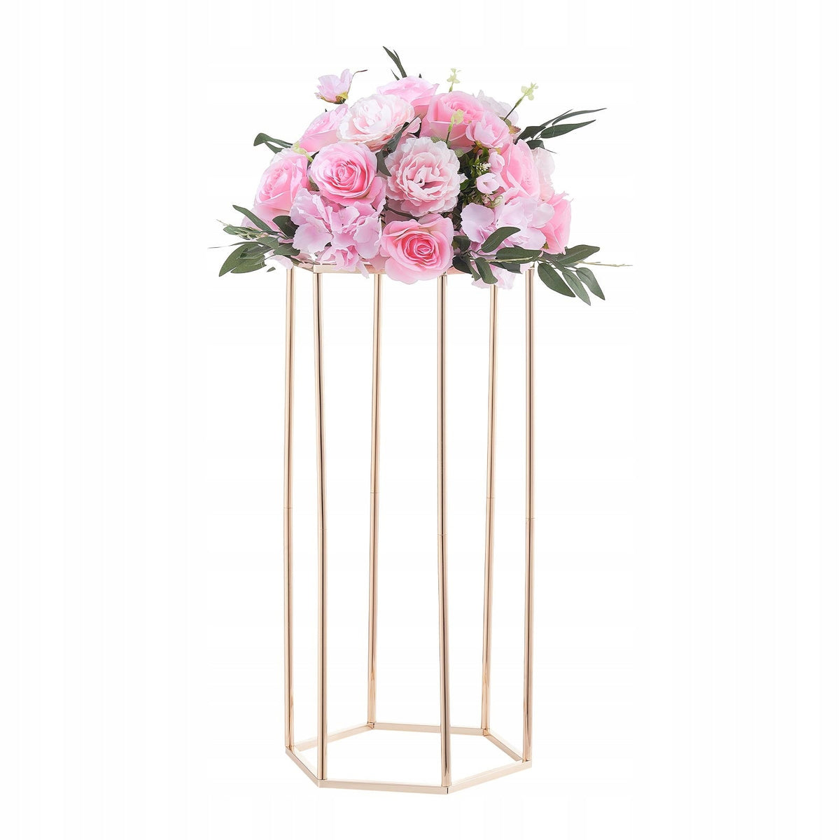 VEVOR Wedding Flower Stand 10pcs 290x250x600mm Gold Solid Set