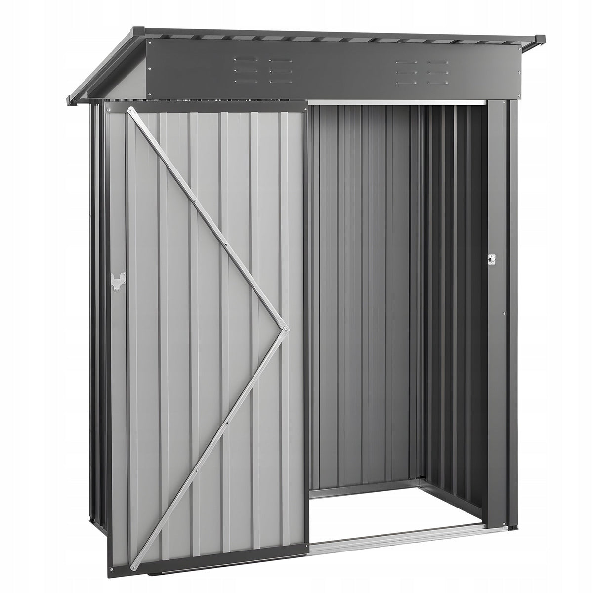 VEVOR METAL TOOL SHED LOCKABLE DOOR 1533X876X1815MM STURDY