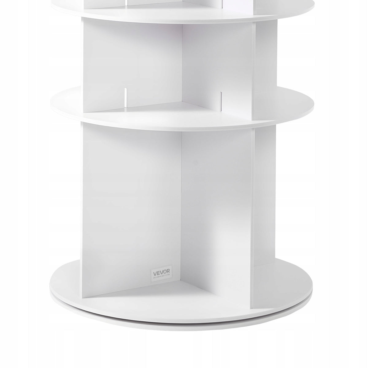 VEVOR 360 ROTATING 5-TIER SHOE RACK FOR 20 PAIRS WHITE STURDY