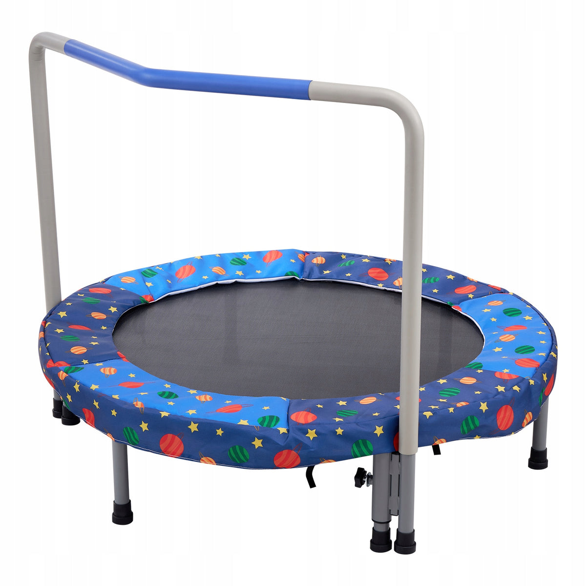 VEVOR 91 44 CM CHILDREN'S FOLDABLE TRAMPOLINE BLUE STRONG STEEL FRAME