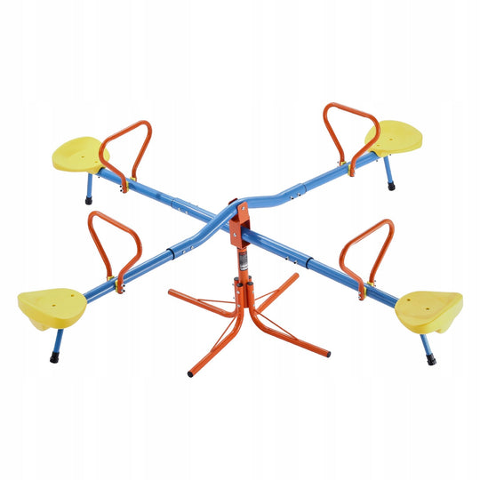 VEVOR KIDS SWING 4 SEATS HEAVY-DUTY STEEL 360 ROTATION 45.4 KG LOAD CAPACITY