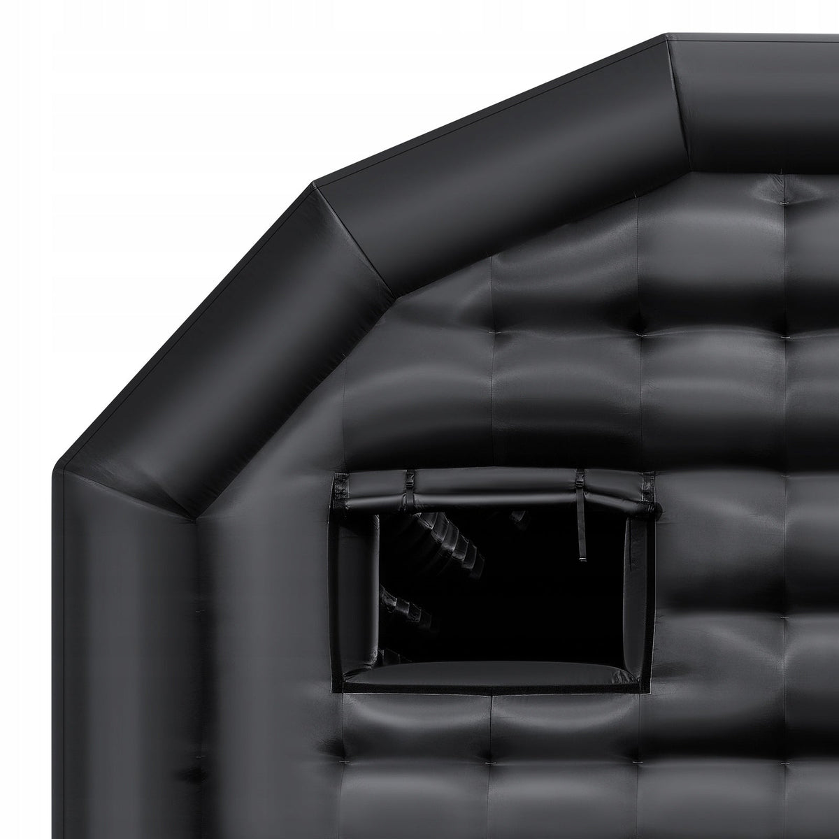 VEVOR 5X4X3.8M INFLATABLE PARTY TENT, BLACK, STURDY AND SPACIOUS