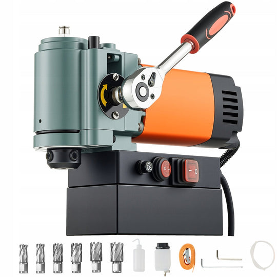 VEVOR LOW PROFILE MAGNETIC DRILL 1300W 35MM POWERFUL ROBUST