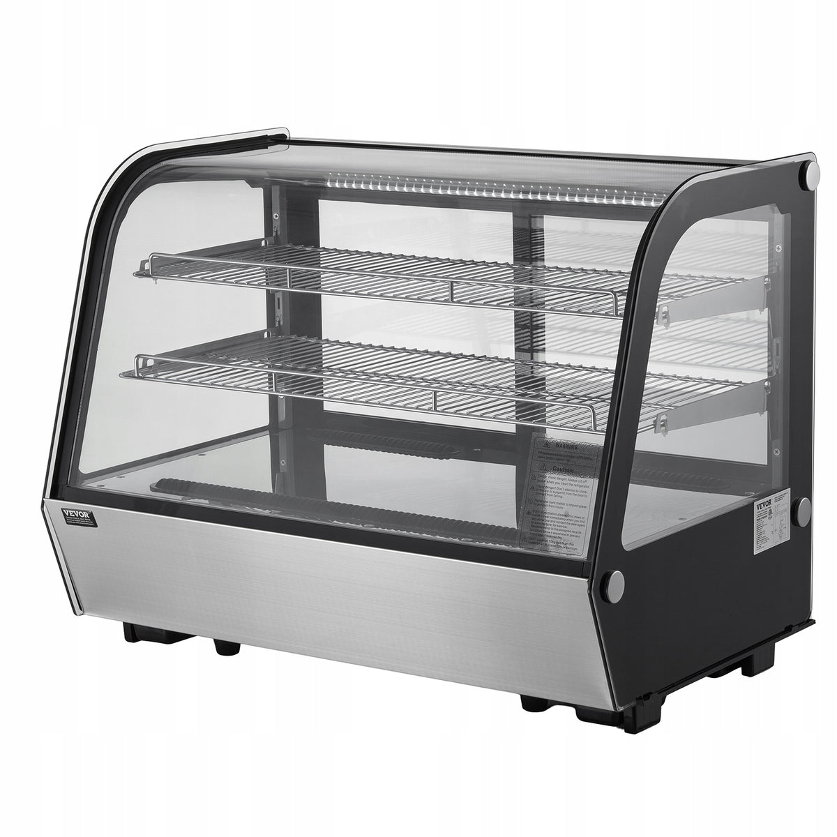 VEVOR COUNTERTOP REFRIGERATED DISPLAY CASE 146L LED TURBO COOLING PROFESSIONAL