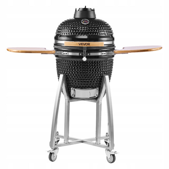 VEVOR KAMADO 450 MM PROFESSIONAL CERAMIC BBQ SMOKER WITH WOODEN