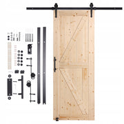 VEVOR 762X2133MM WOODEN SLIDING DOOR HARDWARE KIT PROFESSIONAL