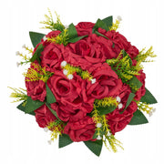 VEVOR PREMIUM ARTIFICIAL FLOWER BALLS 10 PCS 240X240X120 MM RED DECORATIONS