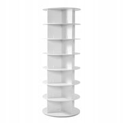 VEVOR 360 ROTATING SHOE RACK 7 TIERS FOR 28 PAIRS STRONG WHITE
