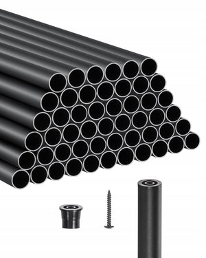 VEVOR STAIR BALUSTER SPINDLE 51 PCS ALUMINUM MATTE BLACK