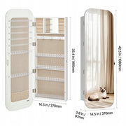 VEVOR JEWELRY CABINET WITH FULL-LENGTH MIRROR 108 CM STRONG