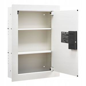 VEVOR 22 INCH WALL SAFE STRONG LOCK PASSWORD CARD KEY ADJUSTABLE SHELVES