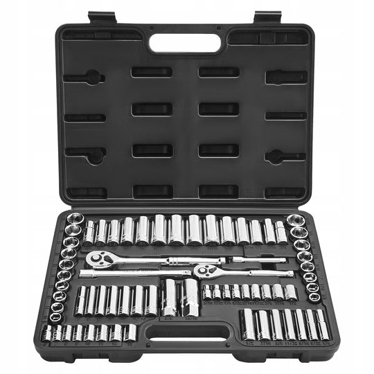 VEVOR SOCKET SET 69 PIECES 9.5 AND 6.4 MM WITH RATCHET PREMIUM CASE