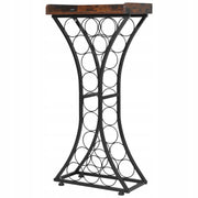 VEVOR WINE RACK FOR 15 BOTTLES FREESTANDING SOLID METAL WOOD