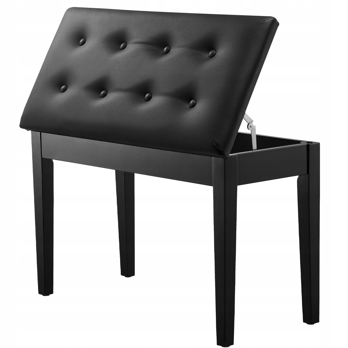VEVOR ADJUSTABLE PIANO STOOL DUET BENCH WITH STORAGE