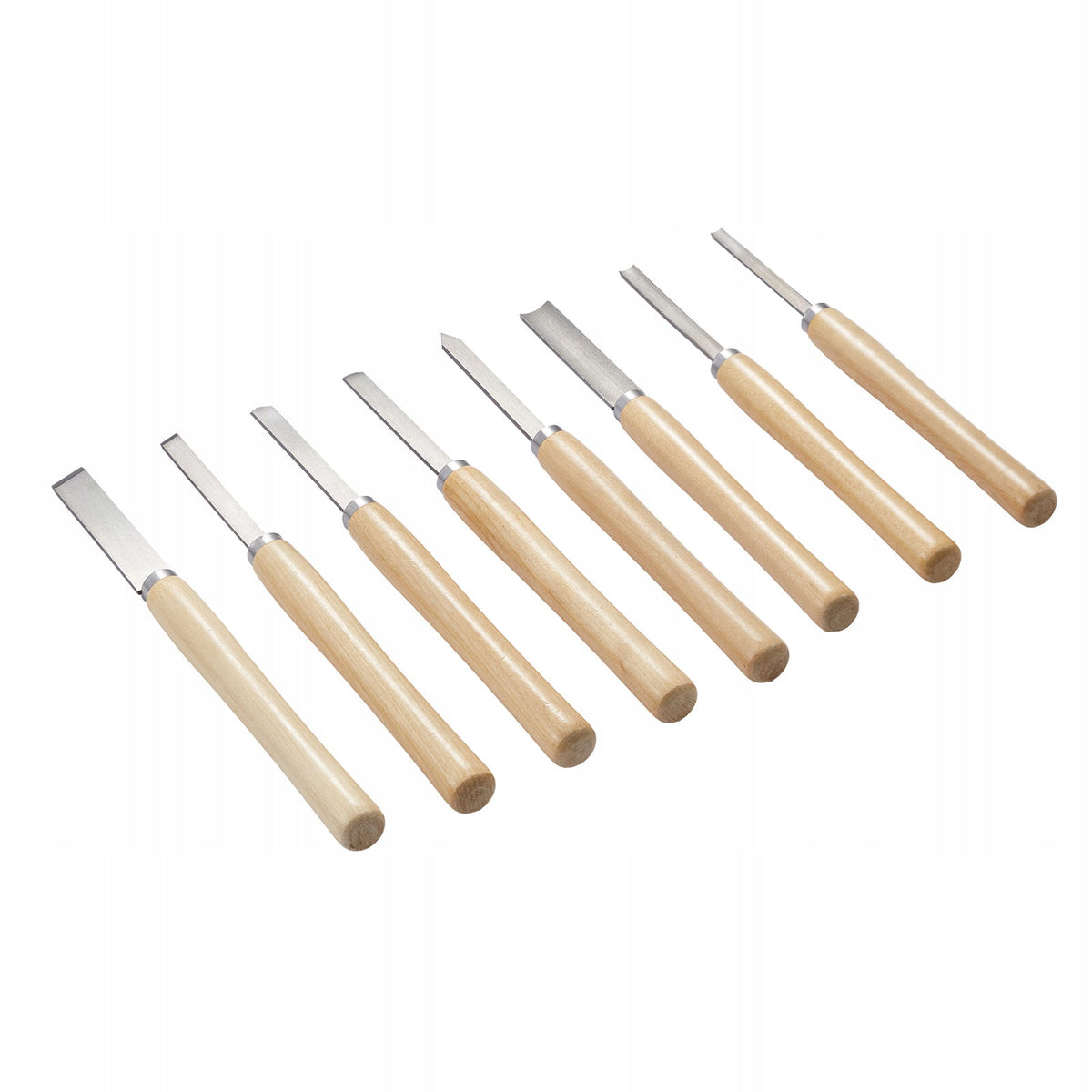 VEVOR WOOD LATHE CHISEL SET 8-PIECE CARBON STEEL BAG