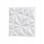 SET OF 33 VEVOR 3D WALL PANELS 30X30 CM PVC DIAMOND MATTE WHITE
