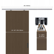 VEVOR Professional 5FT Aluminum Sliding Door Hardware Kit 220KG