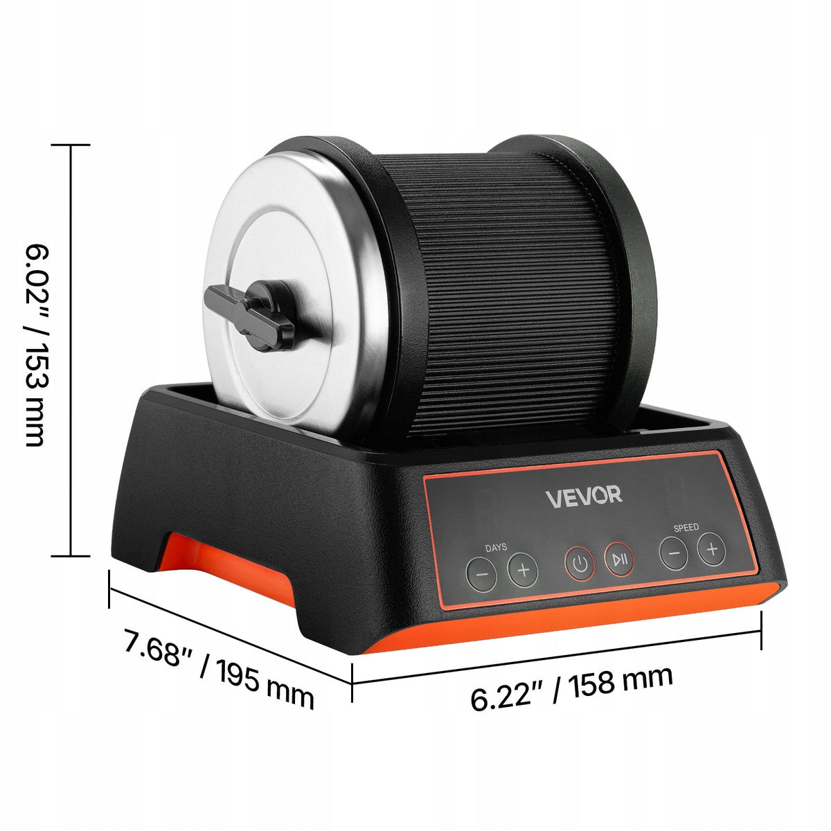 VEVOR PROFESSIONAL ELECTRIC STONE POLISHER 4 SPEEDS TIMER 9 DAYS