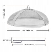 VEVOR FIRE PIT SPARK SCREEN 508MM X 160MM STAINLESS STEEL