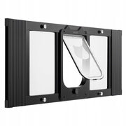 VEVOR ADJUSTABLE CAT FLAP 787-914MM ALUMINUM BLACK STRONG