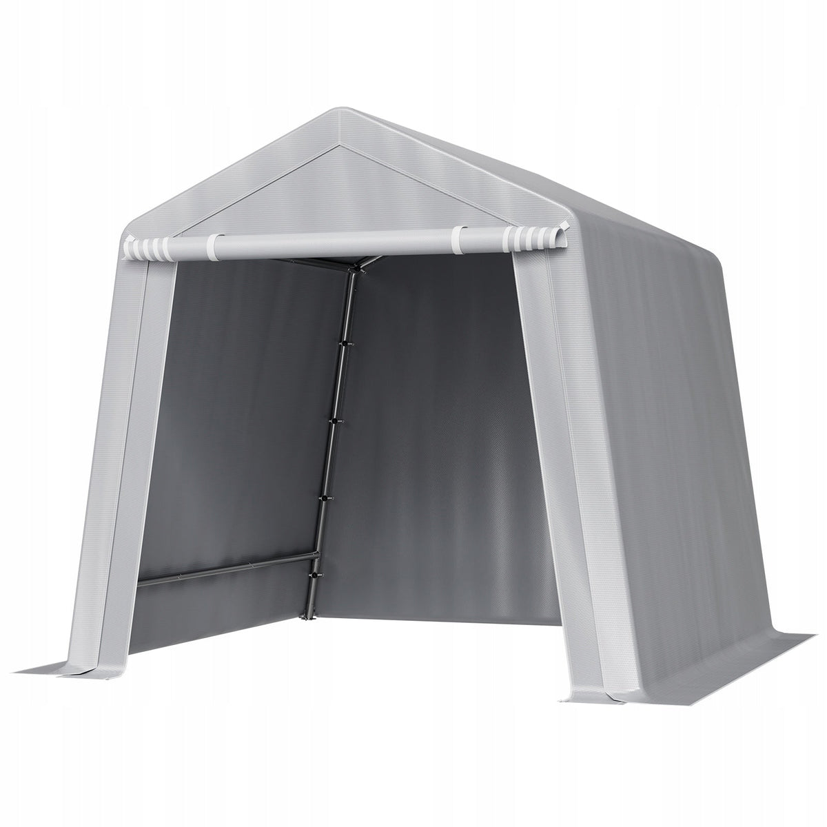 VEVOR TOOL TENT 243X243X229 CM STURDY GARAGE WITH PE GRAY
