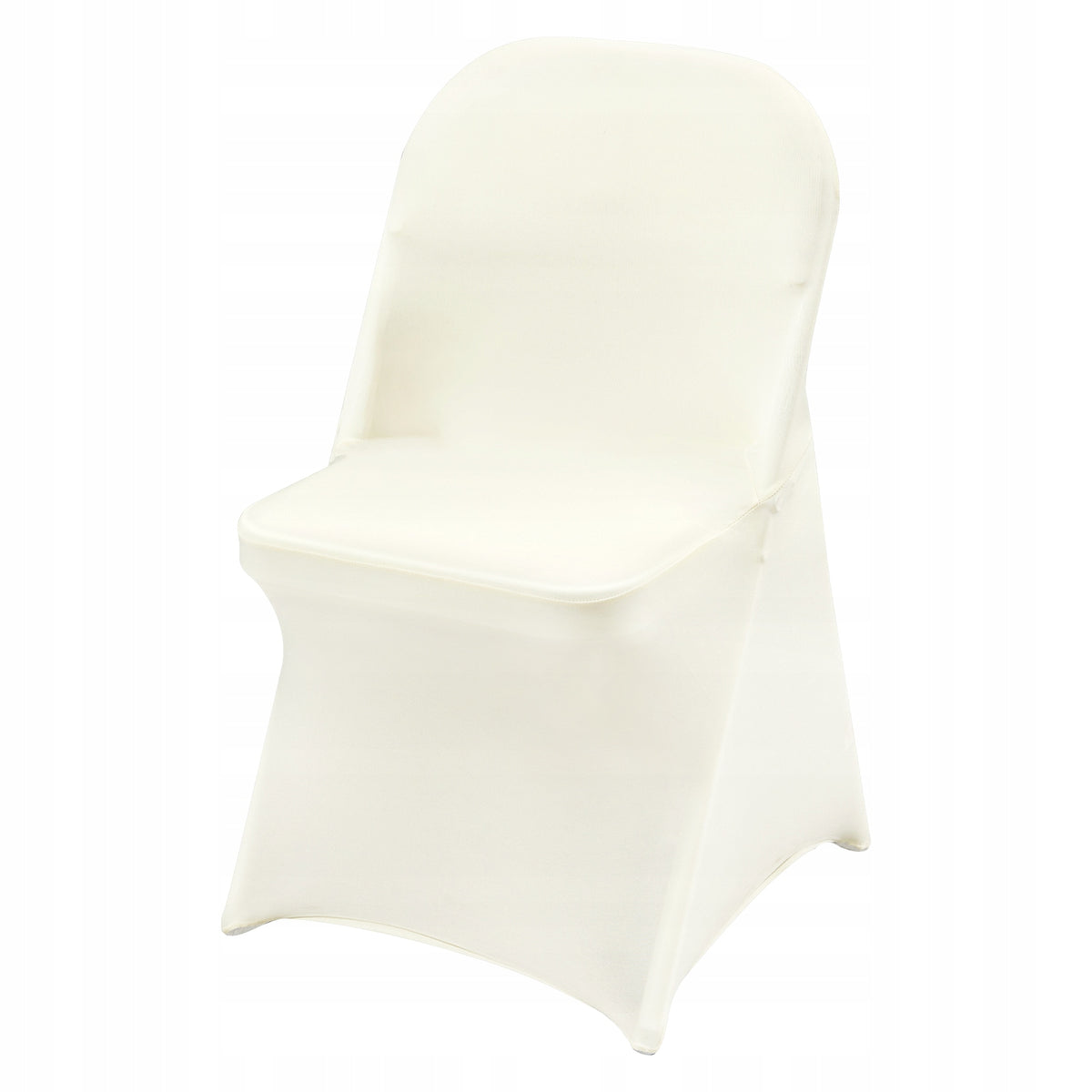 VEVOR FOLDING CHAIR COVERS 50PCS ELASTIC SPANDEX OFF-WHITE