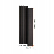 VEVOR PROFESSIONAL ACOUSTIC PANELS 2400X200MM WALL PANELS BLACK OAK