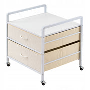 VEVOR MINI REFRIGERATOR STAND ON WHEELS 80 KG STRONG WITH HANDLE AND DRAWERS