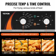 VEVOR 3000W 5.9L ELECTRIC DEEP FRYER STAINLESS STEEL PROFESSIONAL BASKET