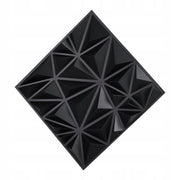 VEVOR 3D WALL PANELS 33 PCS 30X30 CM PVC DIAMOND MATTE BLACK PREMIUM