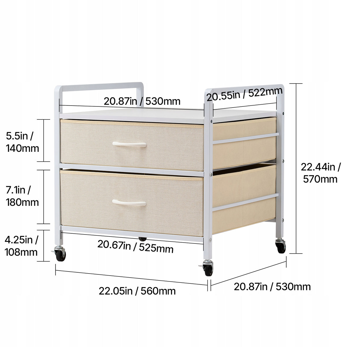 VEVOR MINI REFRIGERATOR STAND ON WHEELS 80 KG STRONG WITH HANDLE AND DRAWERS