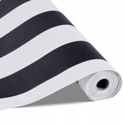 VEVOR SELF-ADHESIVE WALLPAPER 45CM X 15M BLACK AND WHITE GEOMETRIC PREMIUM PVC