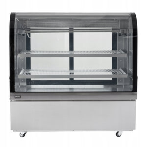 VEVOR CAKE DISPLAY REFRIGERATOR 505L 2-TIER COMMERCIAL LED STAINLESS STEEL
