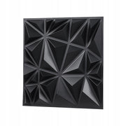 VEVOR 3D WALL PANELS 33 PCS 30X30 CM PVC DIAMOND MATTE BLACK PREMIUM
