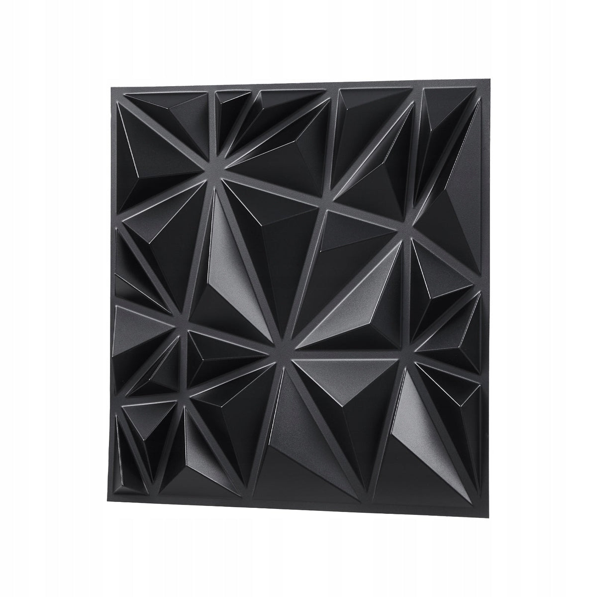 VEVOR 3D WALL PANELS 33 PCS 30X30 CM PVC DIAMOND MATTE BLACK PREMIUM