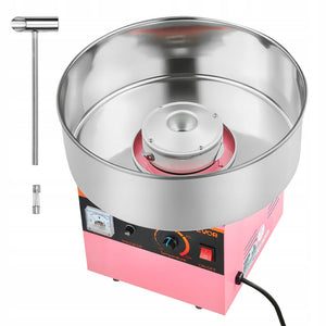 VEVOR 1000W ELECTRIC COTTON CANDY MACHINE WITH STAINLESS STEEL BOWL EASY