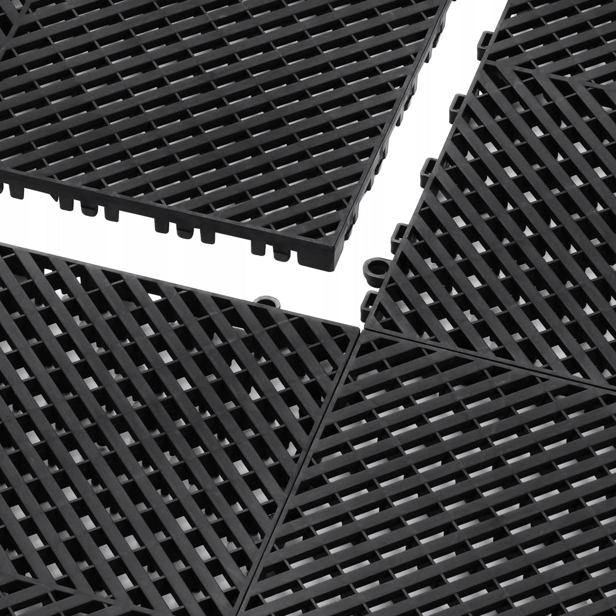 VEVOR MODULAR DRAINAGE MAT 24 PCS 415X415MM STRONG INTERLOCKING SYSTEM PP