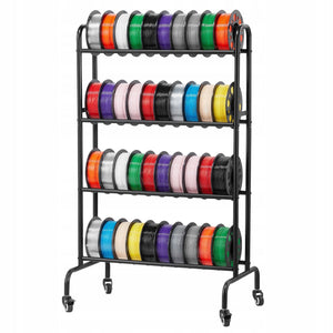 VEVOR FILAMENT STORAGE RACK 4 LEVELS BLACK STRONG STEEL
