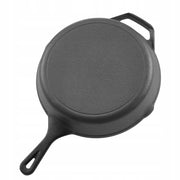 VEVOR CAST IRON PAN SET 150 205 260 305 MM STRONG SET SILICONE