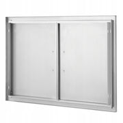 VEVOR PROFESSIONAL DOUBLE ACCESS BBQ DOORS 915X610X46 MM STAINLESS STEEL