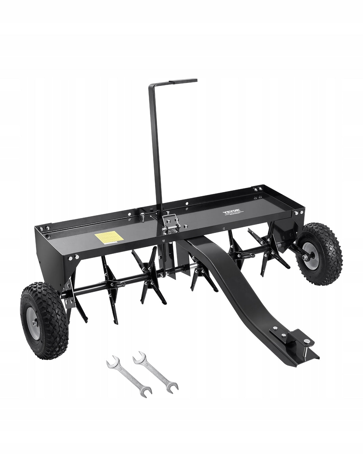 VEVOR tow-behind lawn aerator, 1275 x 980 x 885 mm