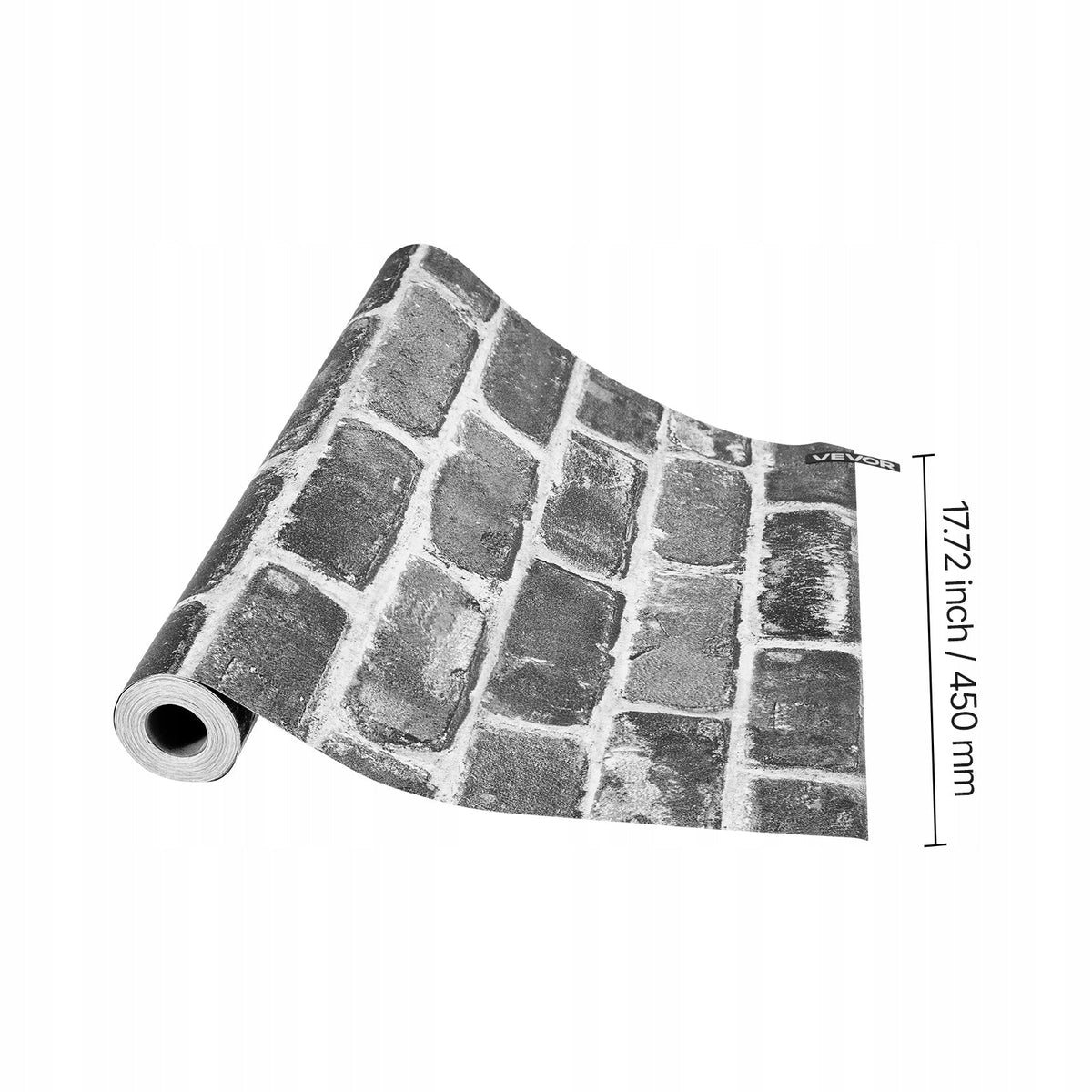 SELF-ADHESIVE WALLPAPER VEVOR 45CM X 10M GREY STRONG EASY-TO-CLEAN VINYL FILM