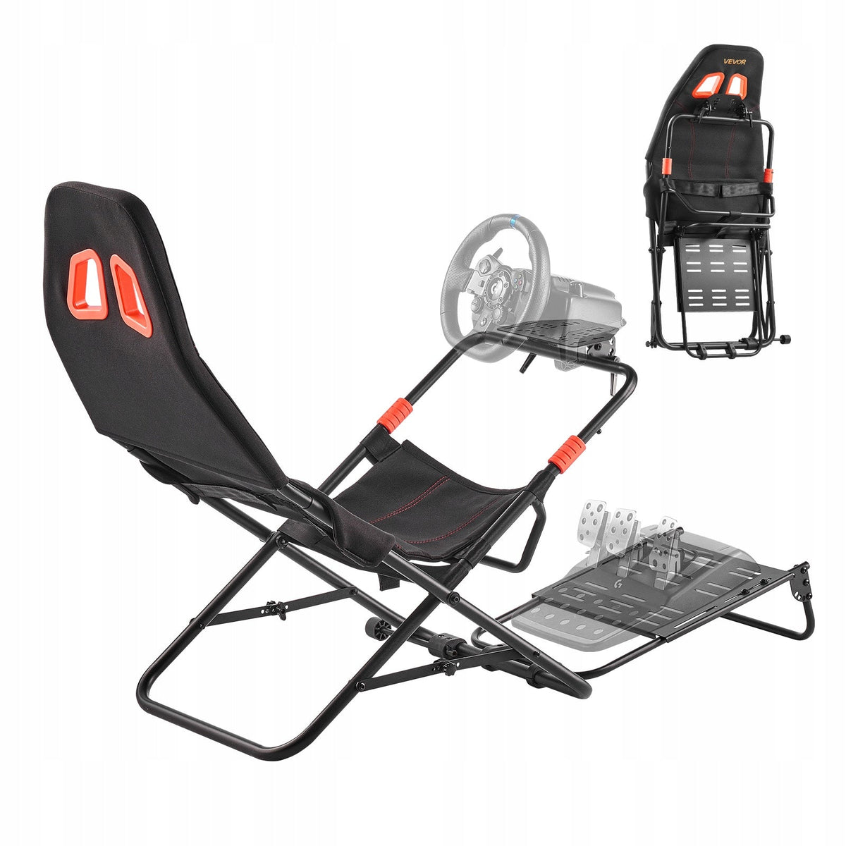 VEVOR STEERING WHEEL STAND FOLDABLE ADJUSTABLE COCKPIT SIMULATOR STURDY