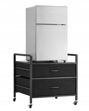 VEVOR MINI REFRIGERATOR STAND ON WHEELS 80 KG LOAD CAPACITY WITH DRAWERS STRONG