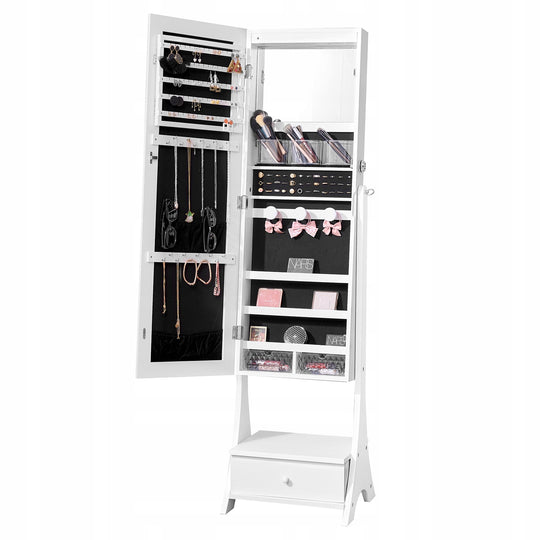 PROFESSIONAL JEWELRY CABINET WITH MIRROR VEVOR STANDING MIRROR