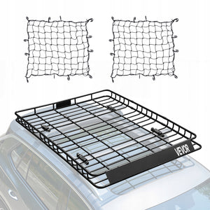 VEVOR HEAVY-DUTY CAR ROOF RACK BASKET 1630X1270X105 MM 150 KG
