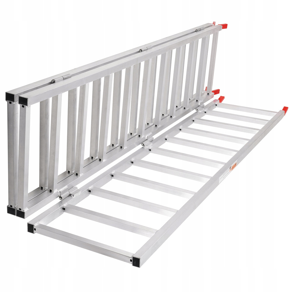 VEVOR ALUMINUM RAMPS TRIPLE FOLDING RAMP 1500LBS WITH STRAPS
